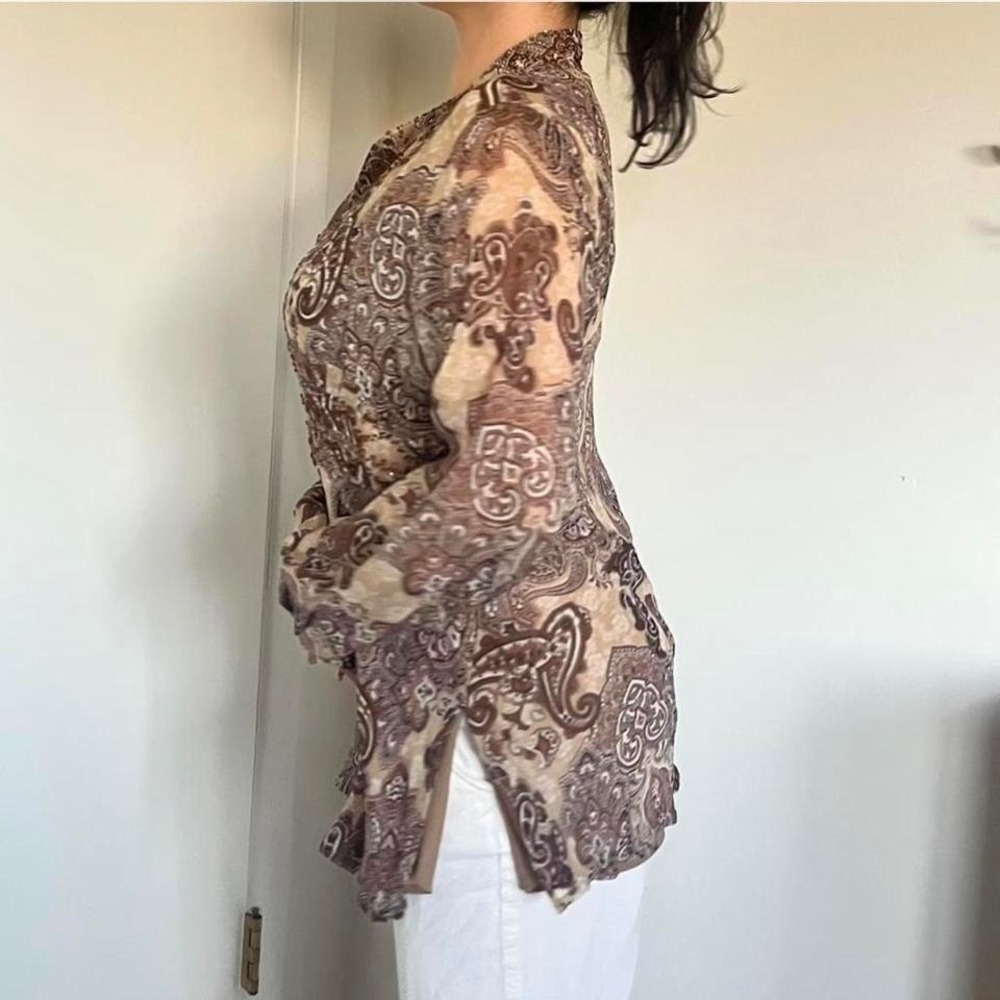 Vintage Boho Chic Silk Blouse by New York City Design Co.